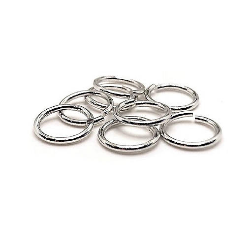 500 Pcs 9 mm Silver Open Jump Rings