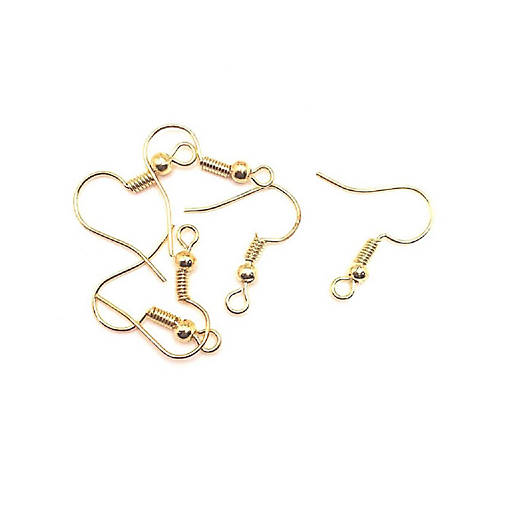 500 Pcs Light Gold Fish Hook Earrings
