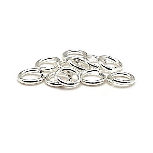 500 Pieces 6mm Silver Jump Rings