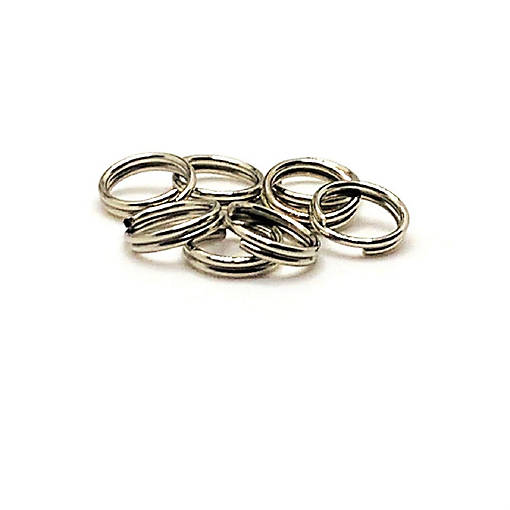 500 Pieces 6mm Silver Split Jump Rings