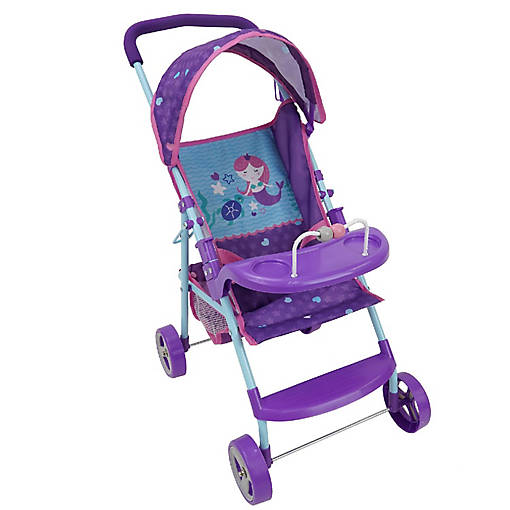 509: Mermaid Doll Travel System Stroller Set
