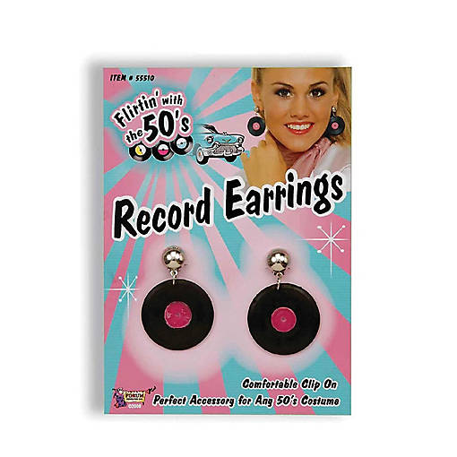 50's Record Costume Earrings