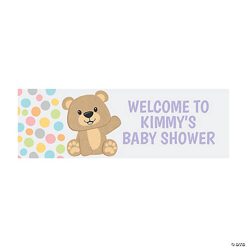 52" x 17" Teddy Bear Custom Banner - Small