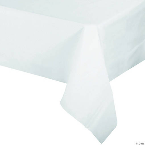 54" x 108" Clear Rectangular Disposable Plastic Tablecloths (96 Tablecloths)