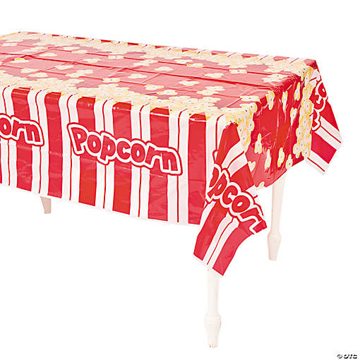 54" x 108" Popcorn Plastic Tablecloth