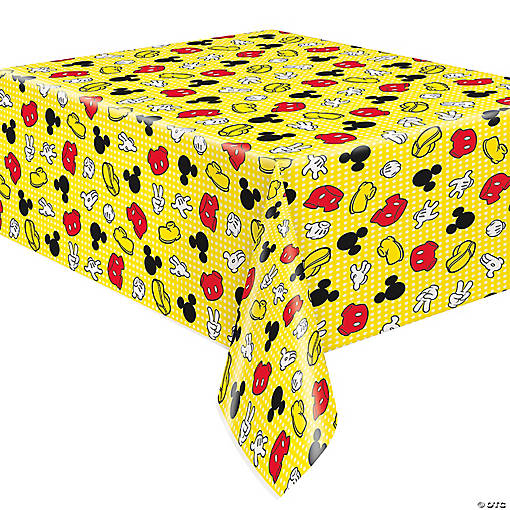 54" x 84" Mickey Mouse Plastic Tablecloth