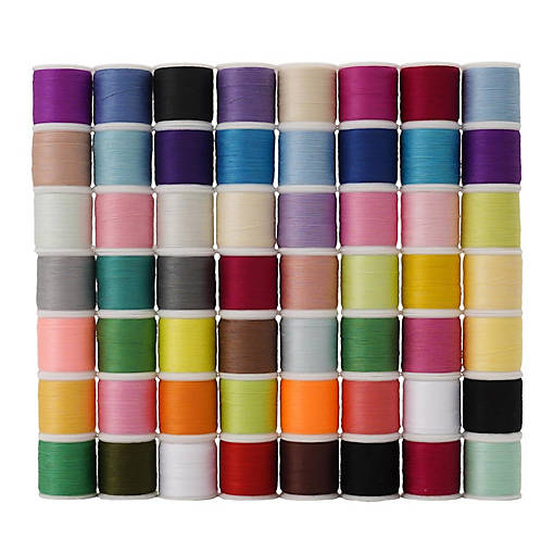 56 Spools Polyester Sewing Thread Kit, 100 Yards Per Spool, 5600 Yards Total for Hand &amp; Machine Sewing