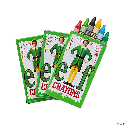 6-Color Elf Crayons - 24 Boxes