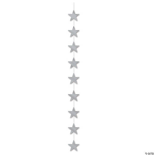 6 Ft. Silver String of Stars