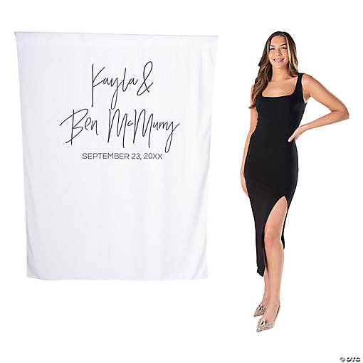 6 Ft. x 6 Ft. Personalized Elegant Backdrop