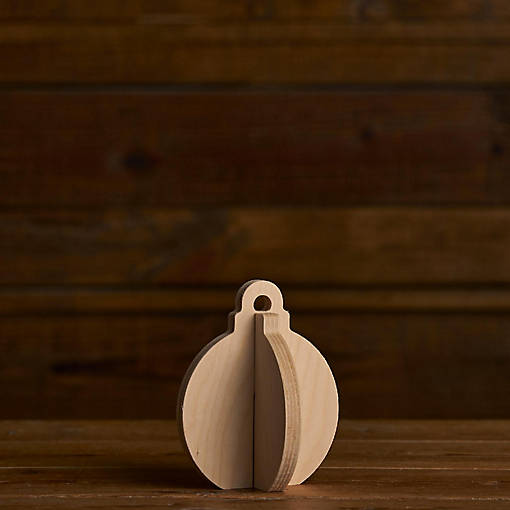 6 in. Slotted Ornaments 4pc