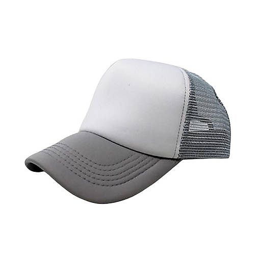 6-Pack Trucker Hat Adjustable Cap (White &amp; Grey)