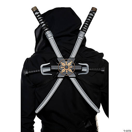 6 Pc. Ninja Sword Sheath Backpack Set Costume Accessory