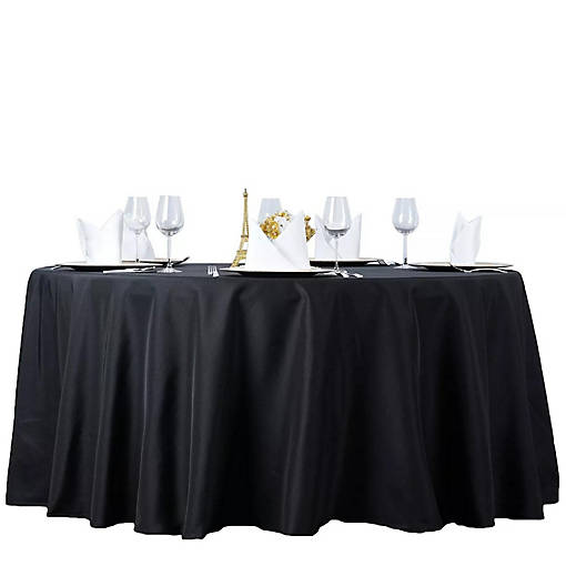 6 pcs 108" Round Premium Polyester Tablecloths Wedding Party Table Linens 