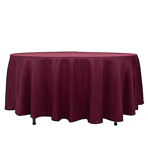6 pcs 108" Round Premium Polyester Tablecloths Wedding Party Table Linens 
