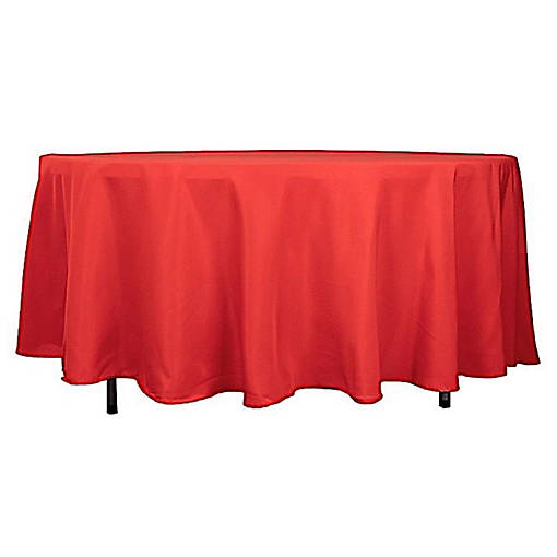 6 pcs 108" Round Premium Polyester Tablecloths Wedding Party Table Linens 