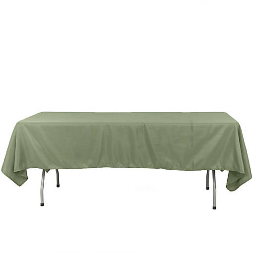 6 pcs 60x102" Polyester Rectangular Tablecloths Party Wedding Table Linens 