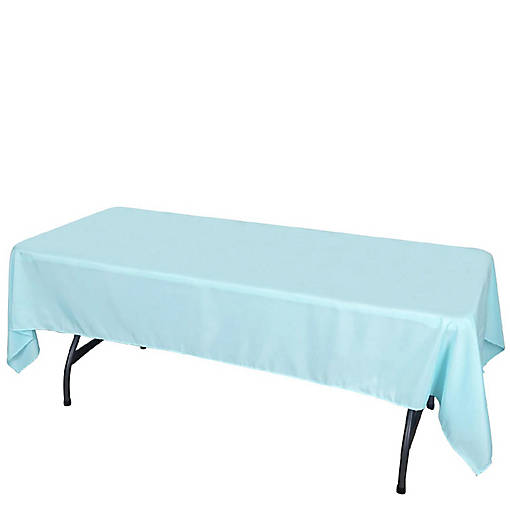 6 pcs 60x102" Polyester Rectangular Tablecloths Party Wedding Table Linens 