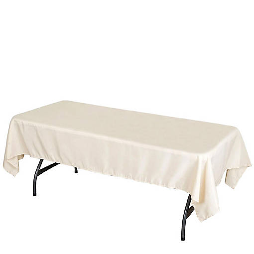6 pcs 60x102" Polyester Rectangular Tablecloths Party Wedding Table Linens 