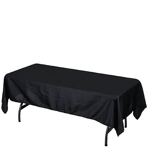6 pcs 60x102" Polyester Rectangular Tablecloths Party Wedding Table Linens 