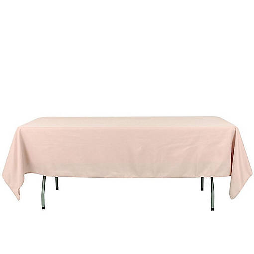 6 pcs 60x102" Polyester Rectangular Tablecloths Party Wedding Table Linens 