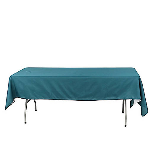 6 pcs 60x102" Polyester Rectangular Tablecloths Party Wedding Table Linens 