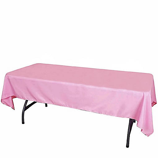 6 pcs 60x102" Polyester Rectangular Tablecloths Party Wedding Table Linens 