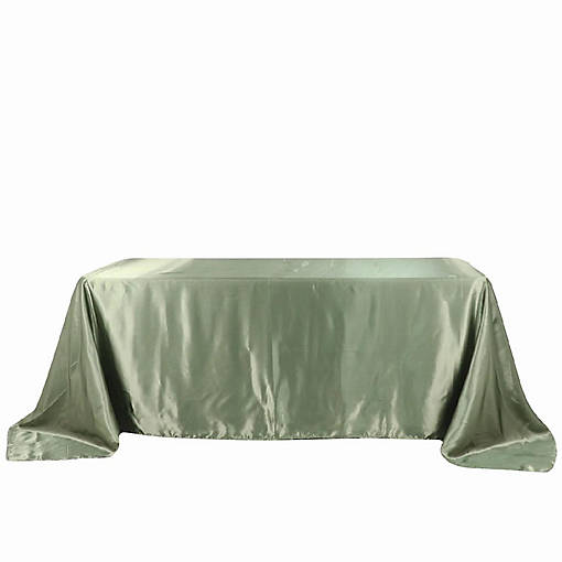 6 pcs 90x132" SATIN Rectangular TABLECLOTHS Wedding Party Catering Decorations