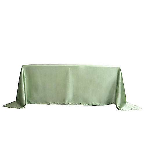 6 pcs 90x132" SATIN Rectangular TABLECLOTHS Wedding Party Catering Decorations
