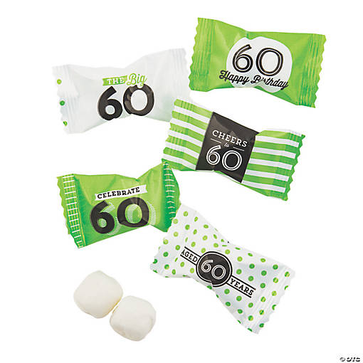 60th Birthday Buttermints - 108 Pc.
