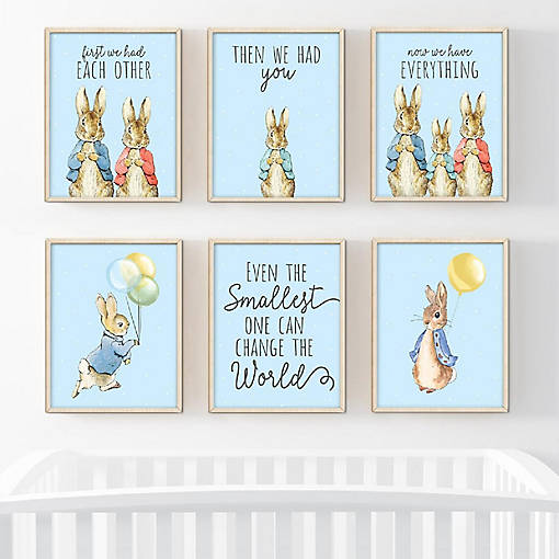 6Pc Peter Rabbit Baby Blue First We Had