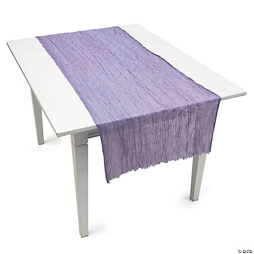 70" x 30" Lavender Gauze Table Runner