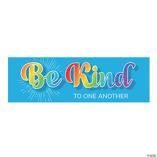 72" x 23" Be Kind Custom Banner - Medium