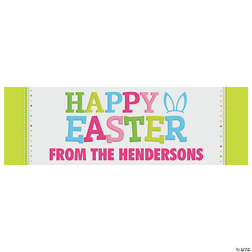72" x 23" Happy Easter Custom Banner - Medium