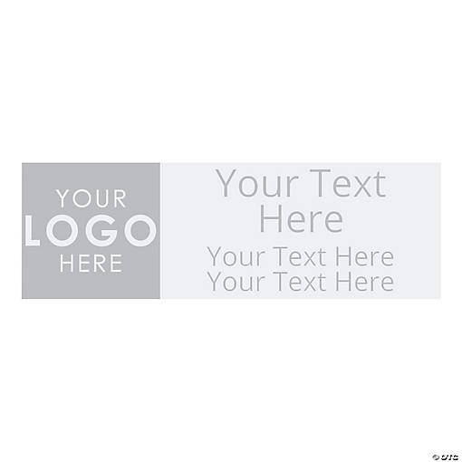 72" x 23" Personalized Logo &amp; Text Banner - Medium