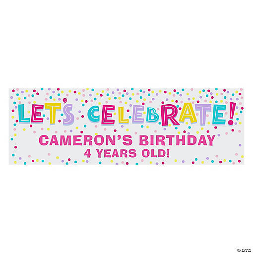 72" x 23" Sprinkle Custom Banner - Medium
