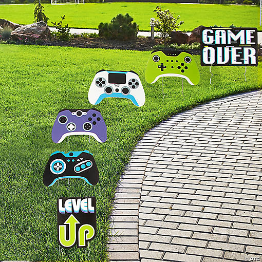 8" - 12" Game Controller Sidewalk Signs - 6 Pc.