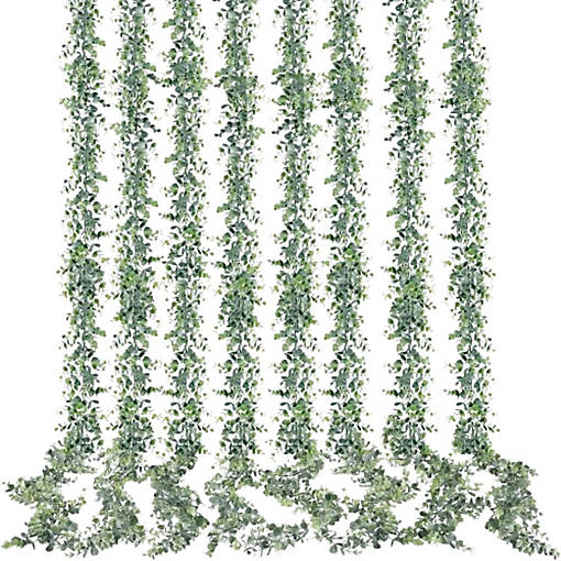 8 Pack Artificial Eucalyptus Garland - 5.6 Feet Each