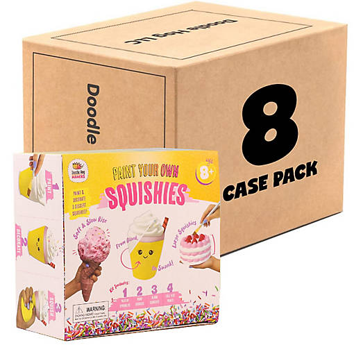 8 PCS CASE DESSERT SQUISHIES PAINT KIT