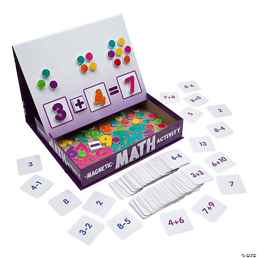 8" x 10 1/4" Magnetic Math Counting Activity Box Set - 72 Pc.