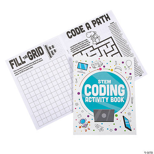 8" x 10" STEM Early Coding &amp; Programming Activity Books - 24 Pc.