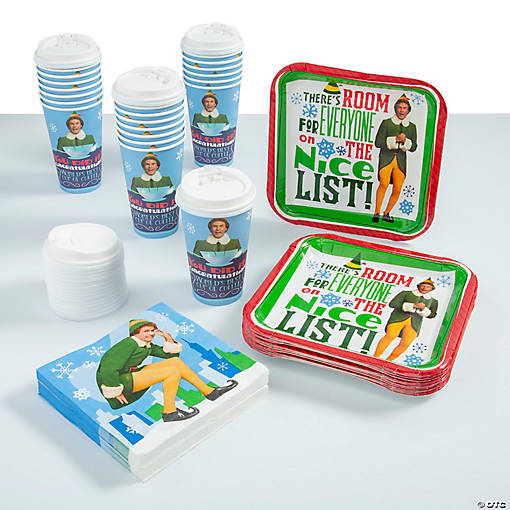 80 Pc. Buddy the Elf&amp;#8482; Disposable Tableware Kit for 24 Guests