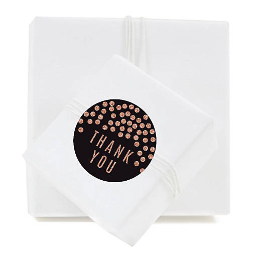 80PC Thank You Riley Glitter Dot/Black