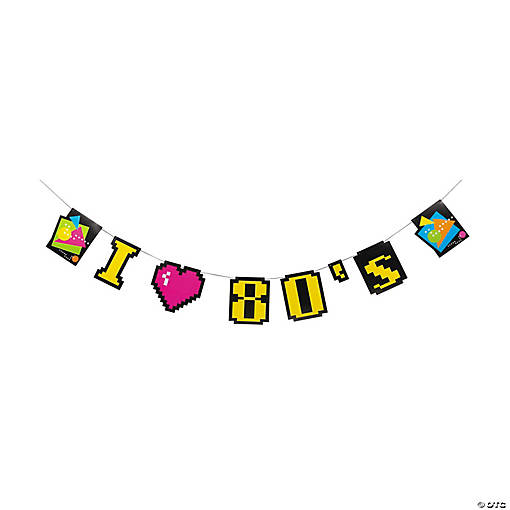 80s Party Garland