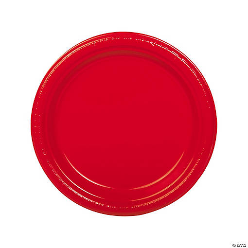 9" Disposable Plastic Dinner Plates - 20 Ct.