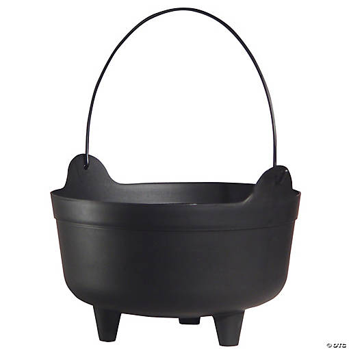 9" x 9" Black Plastic Kettle Decoration