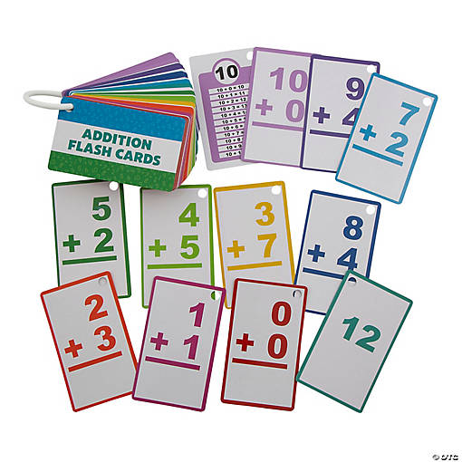 Addition Flash Cards on a Ring - 6 Pc.