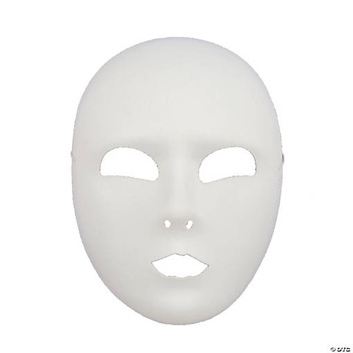 Adults Full Face White Mask