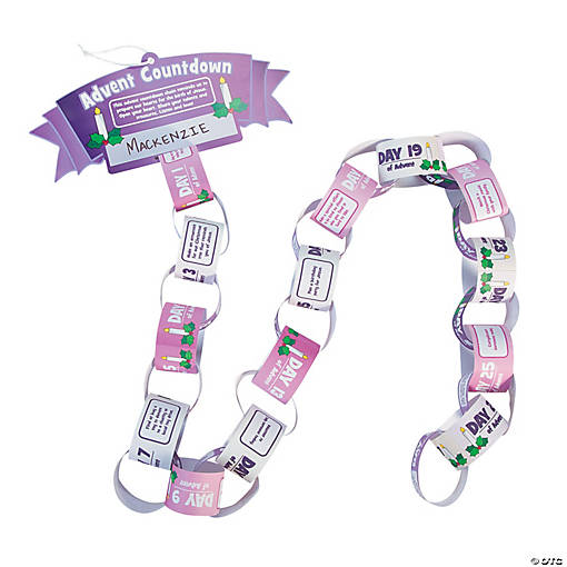 Oriental Trading : Customer Reviews : Advent Countdown Paper Chain