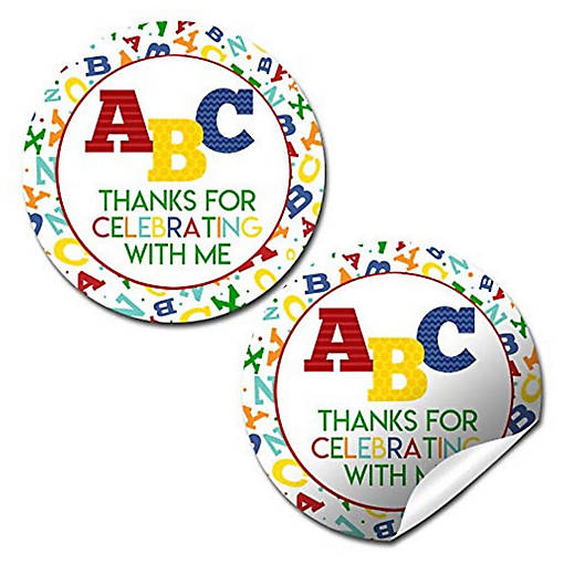 AmandaCreation ABC Alphabet Envelope Seals 40pc.